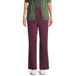 Time and Tru Women's Straight Leg Fleece Pants Purple Size 2XL (20)